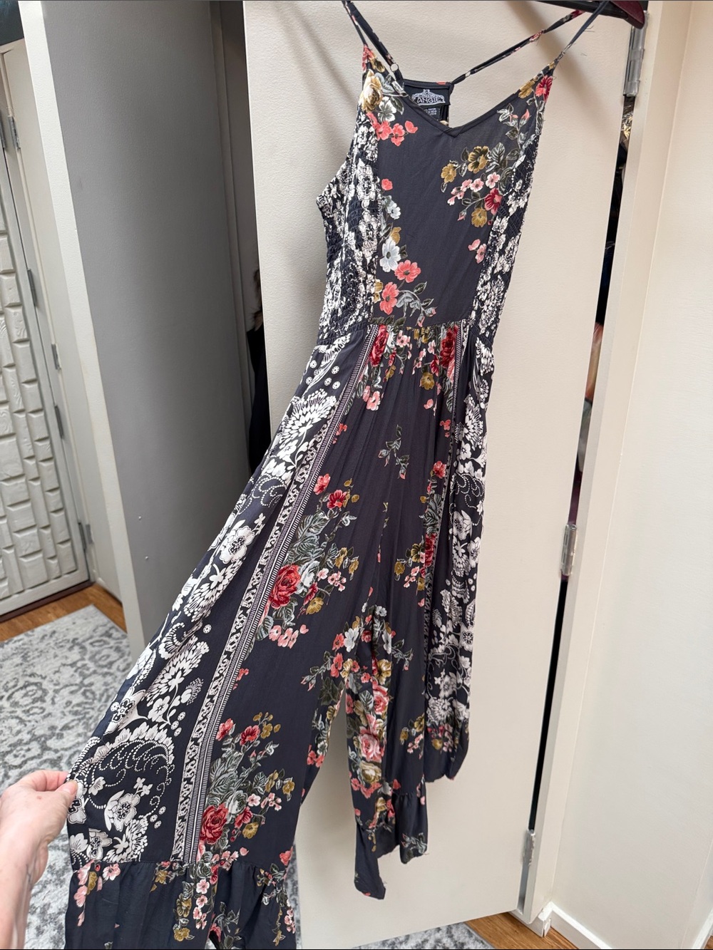 Angie Floral Strappy Jumpsuit